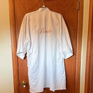 Elegant White Bridal Robe